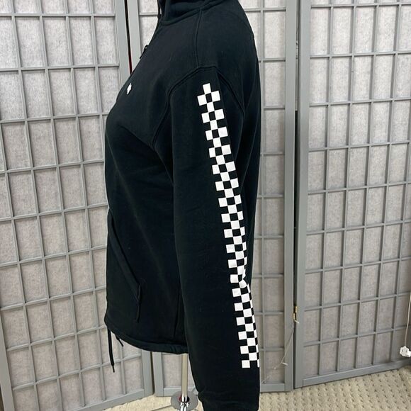 Vans Versa (Black/Checkerboard) Quarter Zip Pullover, Size Men’s Small - Picture 6 of 7